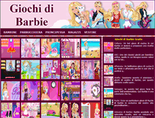 Tablet Screenshot of giochidibarbie.it